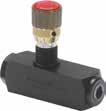 2-weg drukgecompenceerd stroomregelventiel BSP binnendraad (een richting) 250bar, 3/8" BSP
