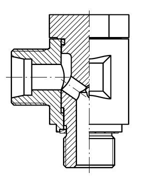 Banjokoppeling zonder moer en snijring Ø6 L 1/8" BSP